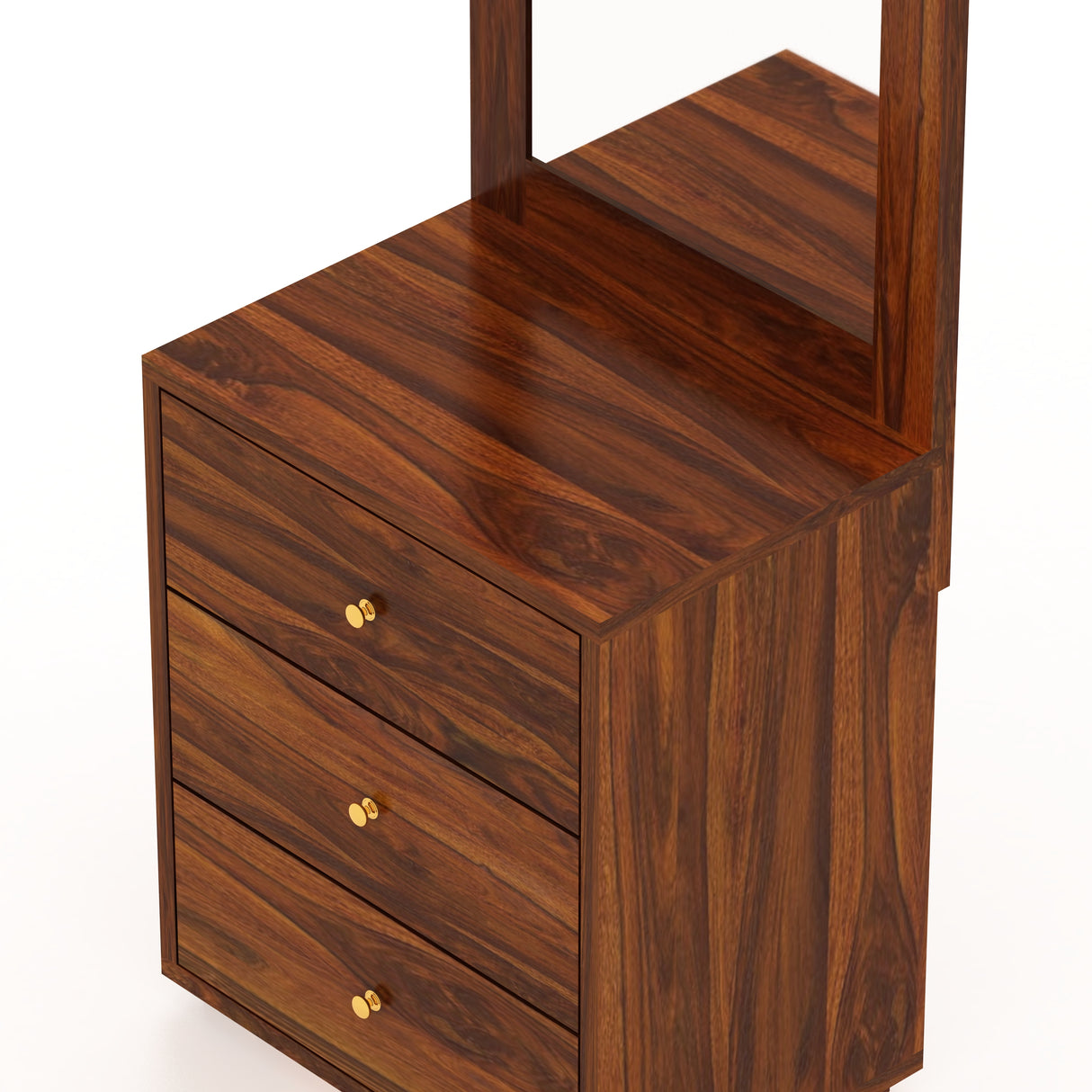 Swiss Solid Sheesham Wood Dressing Table - 3 Years Warranty