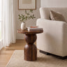 Mars Solid Sheesham Wood End Table - 3 Years Warranty