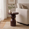 Mars Solid Sheesham Wood End Table - 3 Years Warranty