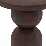 Mars Solid Sheesham Wood End Table - 3 Years Warranty