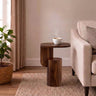 COCO Solid Sheesham Wood End Table - 3 Years Warranty