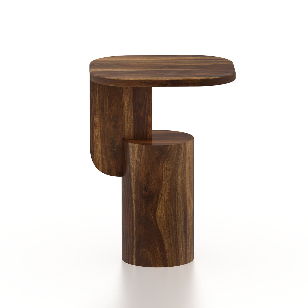 COCO Solid Sheesham Wood End Table - 3 Years Warranty