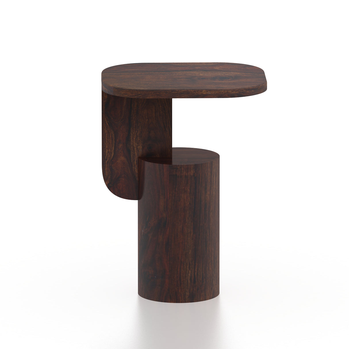 COCO Solid Sheesham Wood End Table - 3 Years Warranty