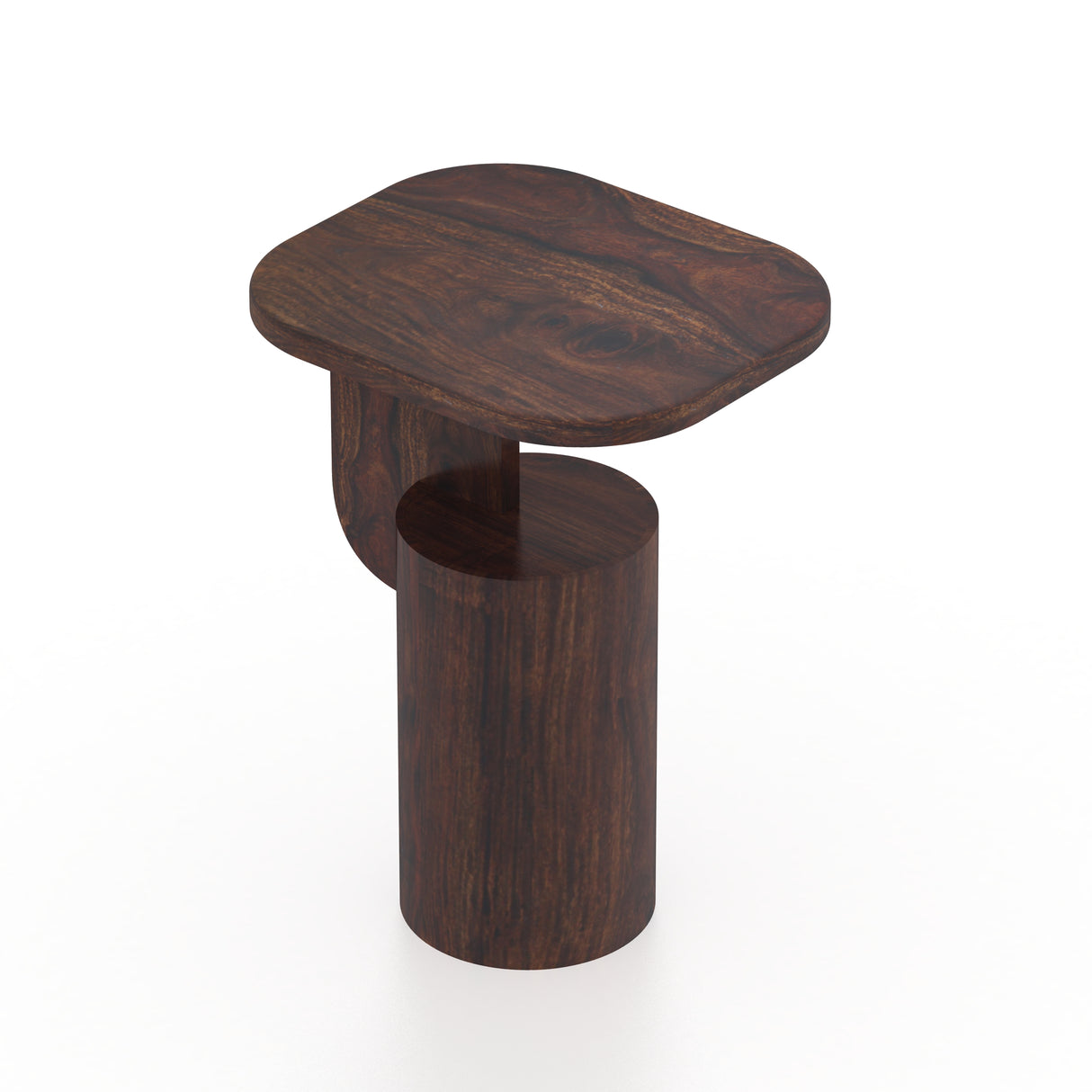 COCO Solid Sheesham Wood End Table - 3 Years Warranty