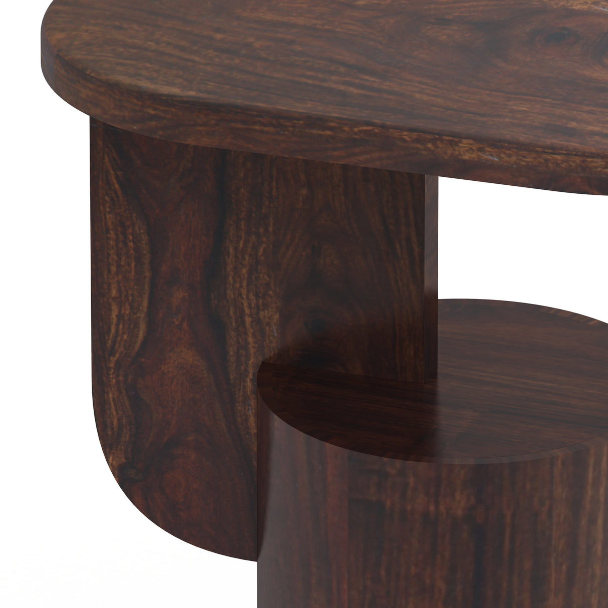 COCO Solid Sheesham Wood End Table - 3 Years Warranty