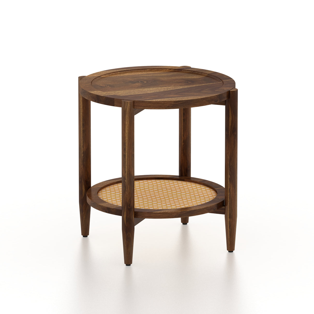 CUBA Solid Sheesham Wood End Table - 3 Years Warranty