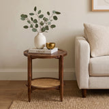 CUBA Solid Sheesham Wood End Table - 3 Years Warranty