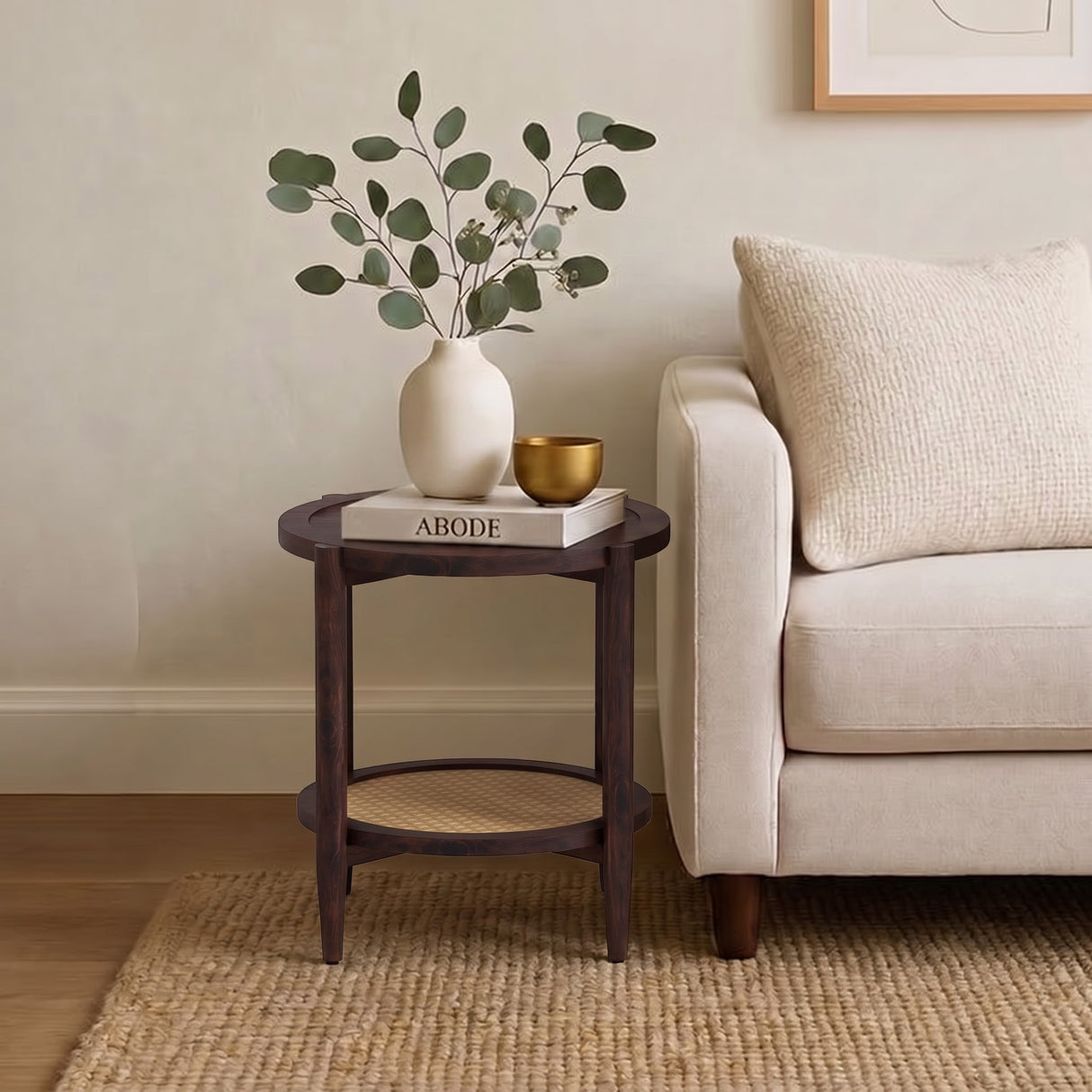 CUBA Solid Sheesham Wood End Table - 3 Years Warranty