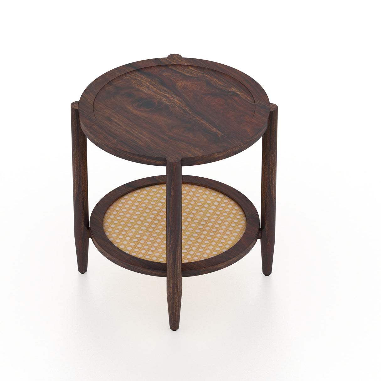 CUBA Solid Sheesham Wood End Table - 3 Years Warranty