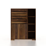 CAIRO Solid Sheesham Wood Shoe Rack Cabinet - 3 Years Warranty