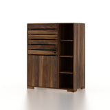 CAIRO Solid Sheesham Wood Shoe Rack Cabinet - 3 Years Warranty