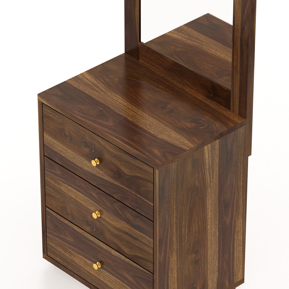 Swiss Solid Sheesham Wood Dressing Table - 3 Years Warranty