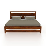 Jaipur Solid Wood Bed Without Storage - 3 Years Warranty