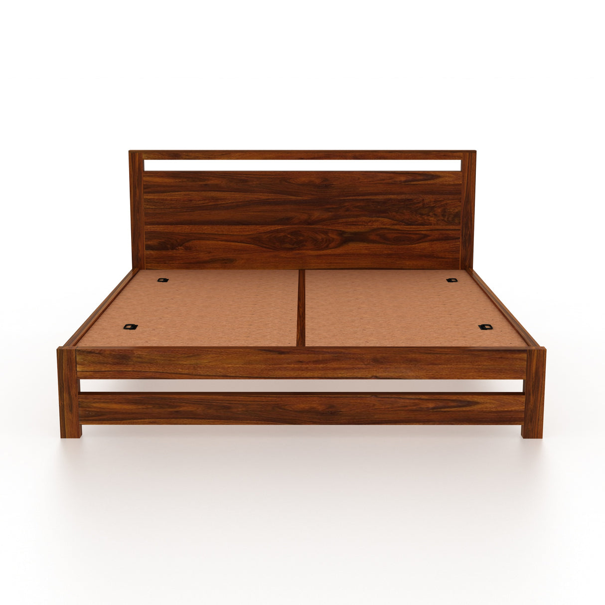 Jaipur Solid Wood Bed Without Storage - 3 Years Warranty