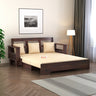 Maharaja Solid Sheesham Wood 3 Seater Sofa Cum Bed With Side Pockets - 3 Years Warranty