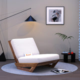 Vegas Solid Sheesham Wood Lounge Chair - 3 Years Warranty