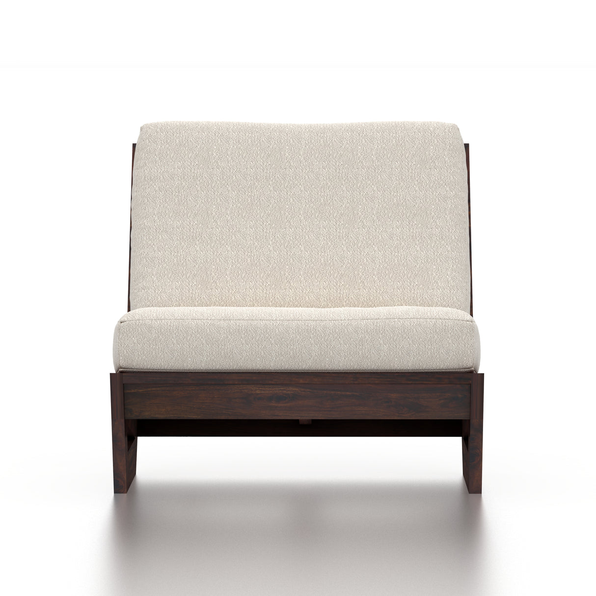 Vegas Solid Sheesham Wood Lounge Chair - 3 Years Warranty