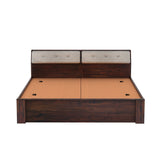 Victoria Solid Sheesham Wood Bed With Box Storage - 3 years Warranty