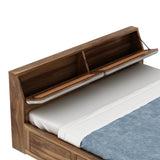 Victoria Solid Sheesham Wood Bed With Half Box and Trolly Storage - 3 years Warranty