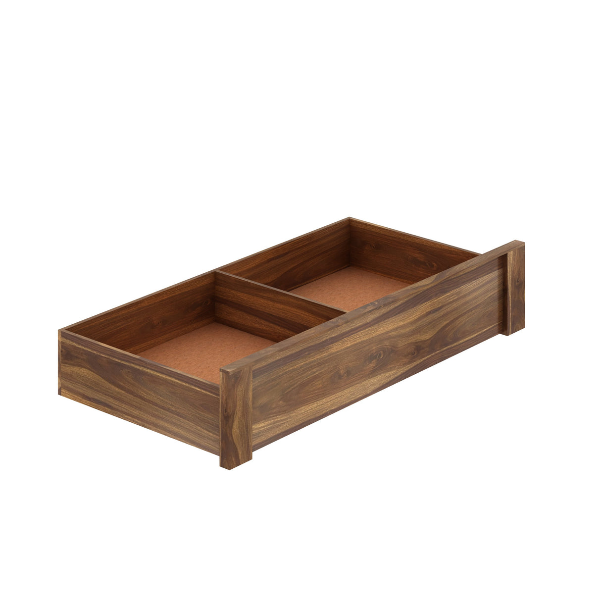 Victoria Solid Sheesham Wood Bed With Half Box and Trolly Storage - 3 years Warranty