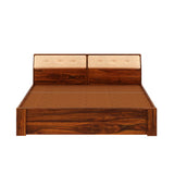Victoria Solid Sheesham Wood Hydraulic Storage Bed - 3 years Warranty