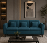 MANALI Three Seater Upholstered Sofa Velvet - 12 Months Warranty