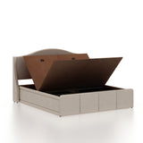 Maron Upholstered Bed With Box Storage - 12 Months Warranty(LUXE EDITION)
