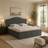 Maron Upholstered Bed With Box Storage - 12 Months Warranty(LUXE EDITION)