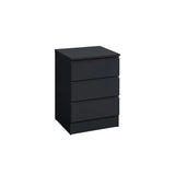 DENIEL Solid Sheesham Wood Bedside Table With 3 Drawers Storage - 3 Years Warranty (LUXE EDITION)