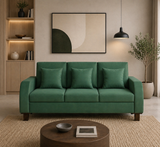 MAURUS Three Seater Upholstered Sofa Velvet - 12 Months Warranty - OASIS