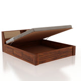 Mayor Hydraulic Storage Bed with Box Storage in Solid Sheesham Wood - 3 Years Warranty