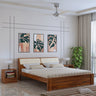 Victoria Solid Sheesham Wood Bed Without Storage - 3 years Warranty
