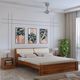 Victoria Solid Sheesham Wood Bed Without Storage - 3 years Warranty
