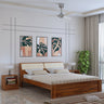 Victoria Solid Sheesham Wood Bed Without Storage - 3 years Warranty