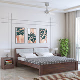 Victoria Solid Sheesham Wood Bed Without Storage - 3 years Warranty