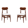 Oval Solid Sheesham Wood Set of-2 Office/Study/Dining Chair - 3 years Warranty