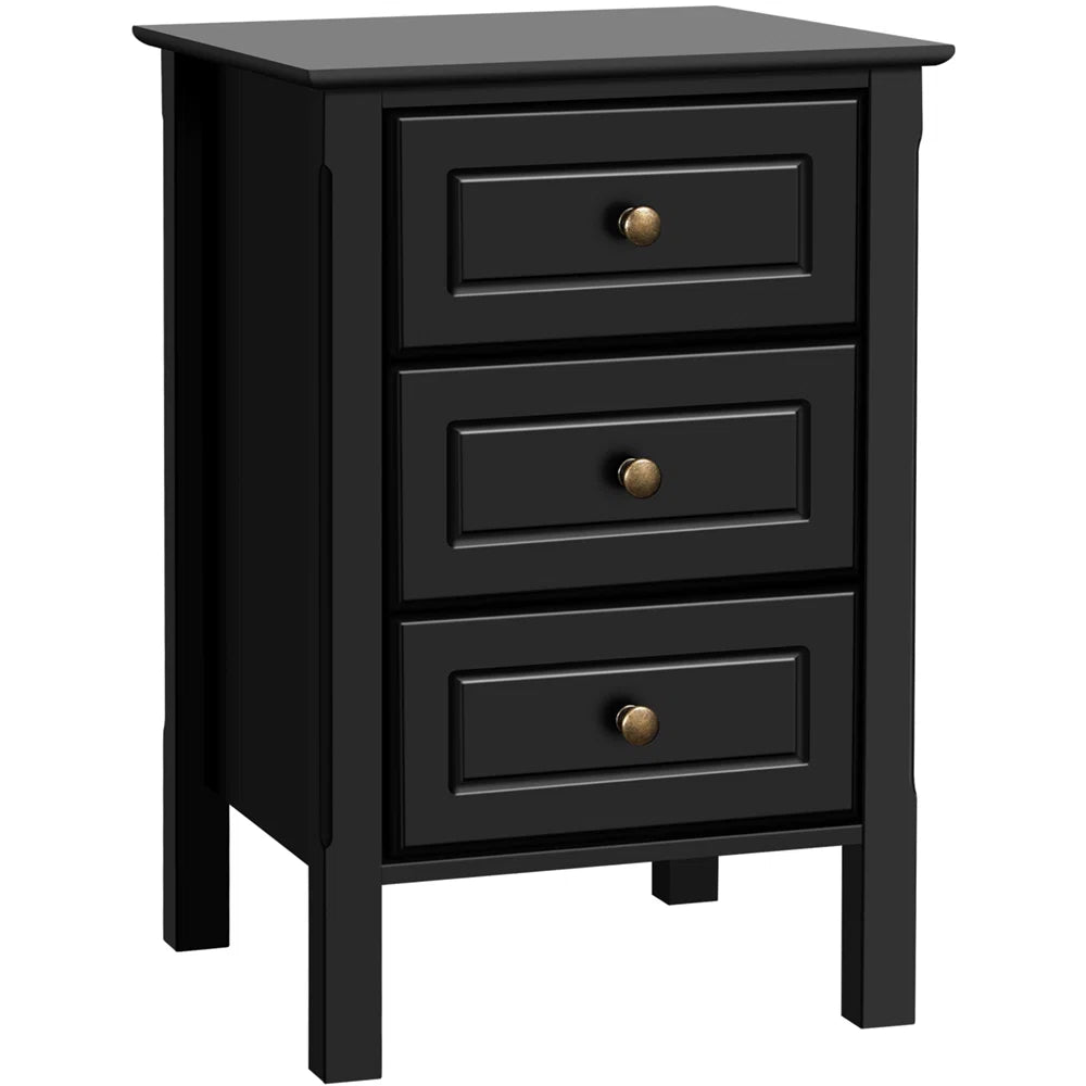 ISAAC Solid Sheesham Wood Bedside Table - 3 Years Warranty (LUXE EDITION)