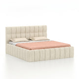 ROSKY Upholstered Bed With Box Storage - 12 Months Warranty(LUXE EDITION)