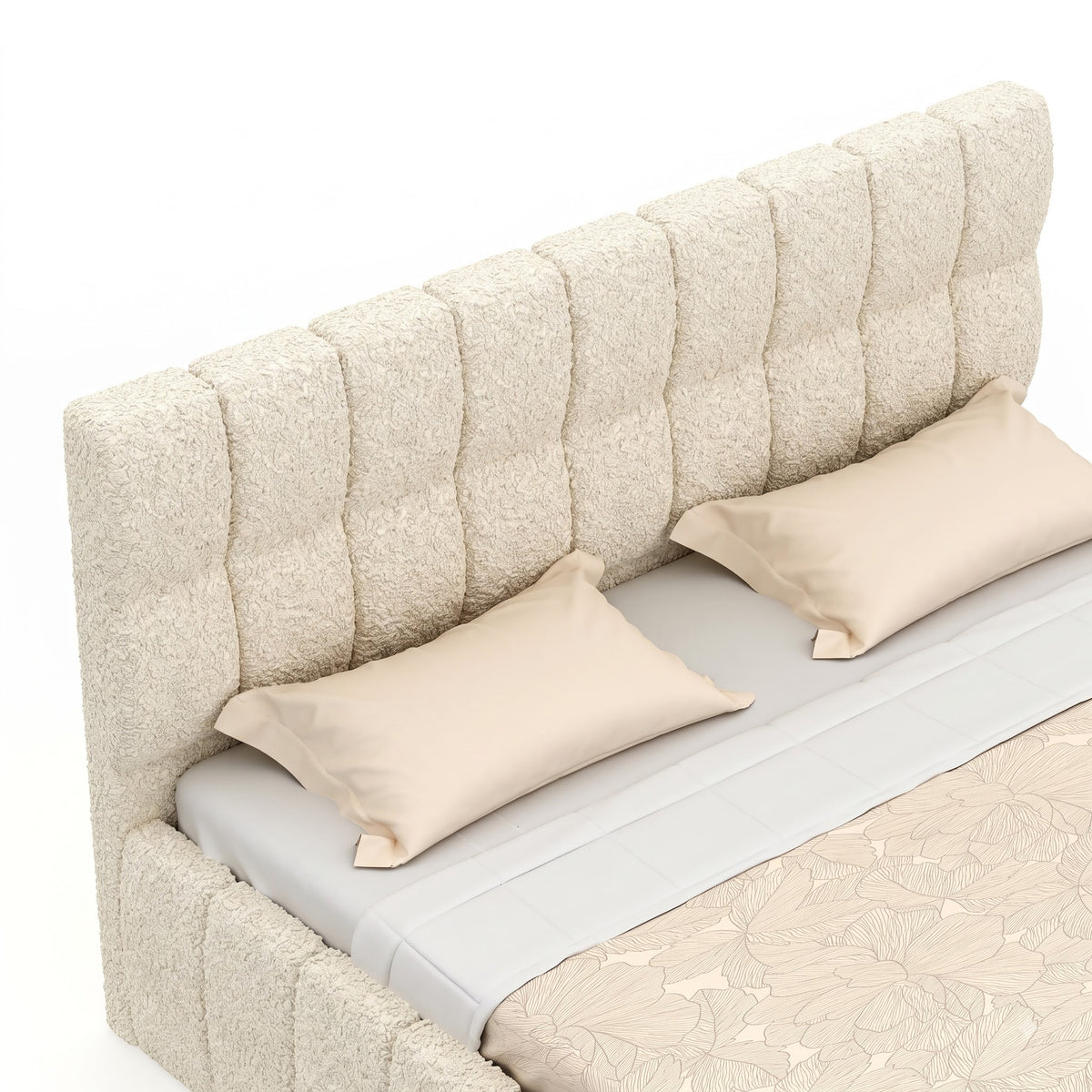 ROSKY Upholstered Bed With Box Storage - 12 Months Warranty(LUXE EDITION)