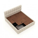 ROSKY Upholstered Bed With Box Storage - 12 Months Warranty(LUXE EDITION)