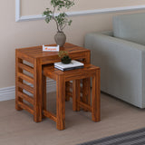 Cairo Solid Sheesham Wood Nesting Stools - 3 Years Warranty