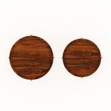 Tray Solid Sheesham Wood End Table With Iron Stand - 3 Years Warranty