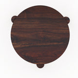 Round Solid Sheesham Wood Nesting Stools - 3 Years Warranty