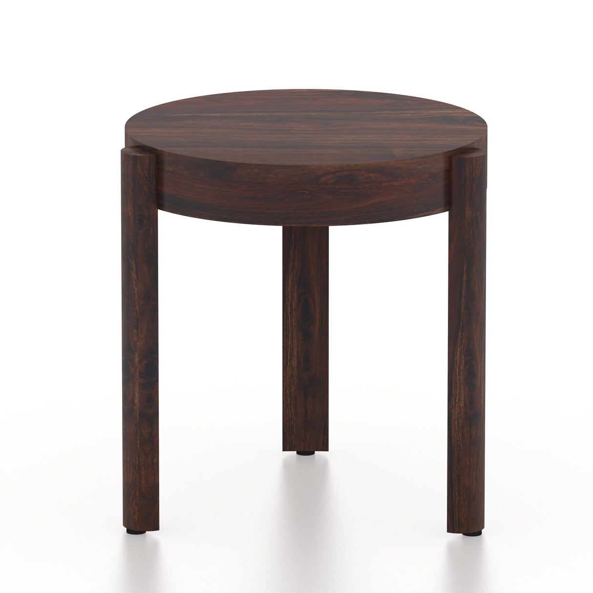 Round Solid Sheesham Wood Nesting Stools - 3 Years Warranty