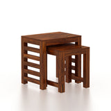Cairo Solid Sheesham Wood Nesting Stools - 3 Years Warranty