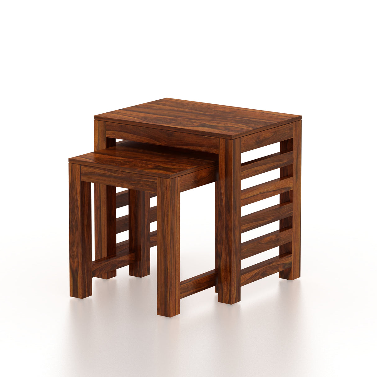 Cairo Solid Sheesham Wood Nesting Stools - 3 Years Warranty