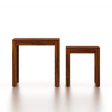 Cairo Solid Sheesham Wood Nesting Stools - 3 Years Warranty