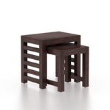 Cairo Solid Sheesham Wood Nesting Stools - 3 Years Warranty