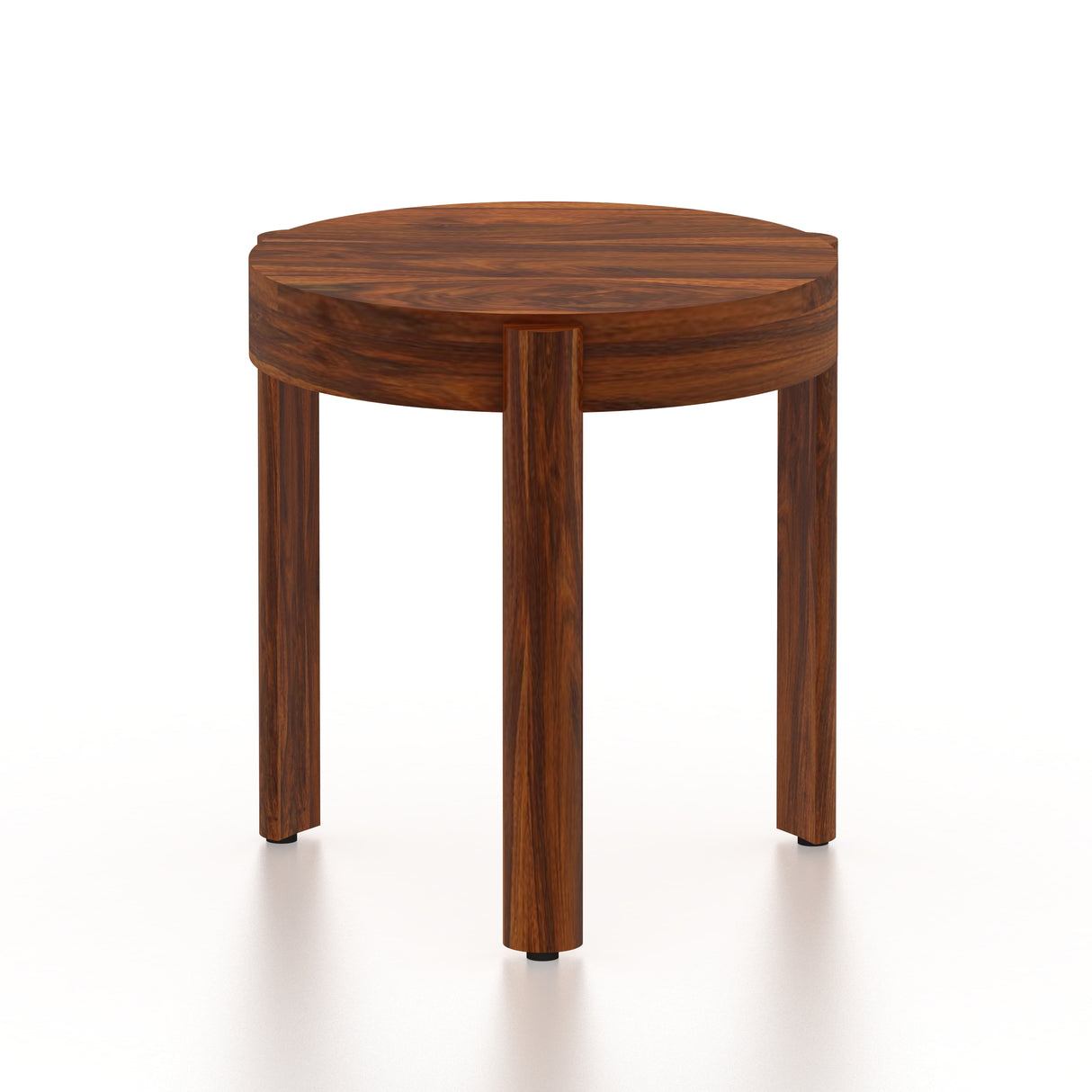 Round Solid Sheesham Wood Nesting Stools - 3 Years Warranty