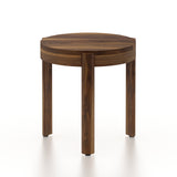 Round Solid Sheesham Wood Nesting Stools - 3 Years Warranty